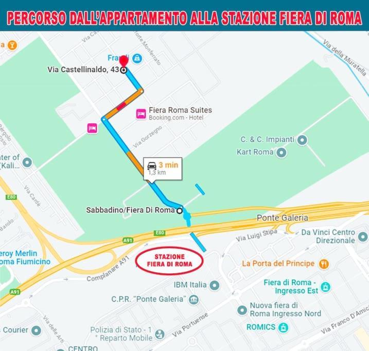 Casa Vacanza Fiera Di Roma Ponte Galeria Esterno foto